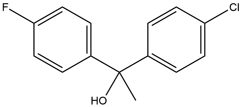 4-Chloro-α-(4-fluorophenyl)-α-methylbenzenemethanol Structure