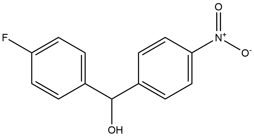 Benzenemethanol, 4-fluoro-α-(4-nitrophenyl)- 구조식 이미지