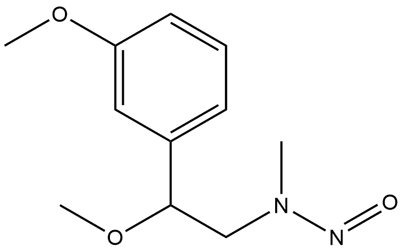 β,3-Dimethoxy-N-methyl-N-nitrosobenzeneethanamine 구조식 이미지