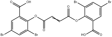 2,2'-(Fumaroylbis(oxy))bis(3,5-dibromobenzoic acid) 구조식 이미지