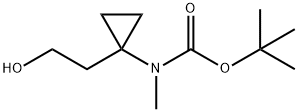 Carbamic acid, N-[1-(2-hydroxyethyl)cyclopropyl]-N-methyl-, 1,1-dimethylethyl ester Structure