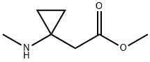 Cyclopropaneacetic acid, 1-(methylamino)-, methyl ester Structure