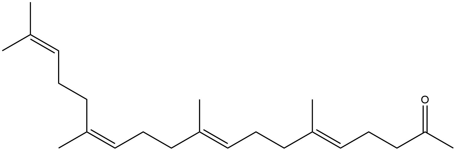 Teprenone Impurity 14 (5E,9E,13Z) Structure
