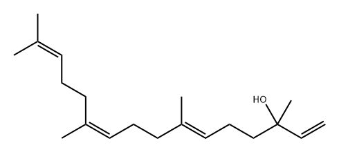 1,6,10,14-Hexadecatetraen-3-ol, 3,7,11,15-tetramethyl-, (6E,10Z)- Structure