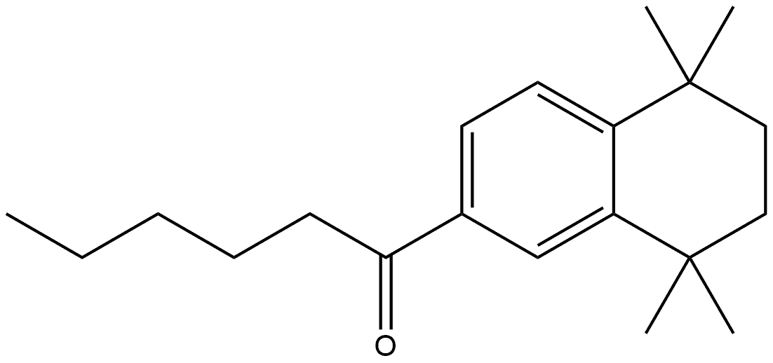 1-(5,6,7,8-Tetrahydro-5,5,8,8-tetramethyl-2-naphthalenyl)-1-hexanone Structure