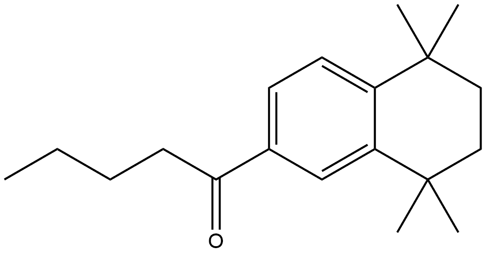 1-(5,6,7,8-Tetrahydro-5,5,8,8-tetramethyl-2-naphthalenyl)-1-pentanone Structure