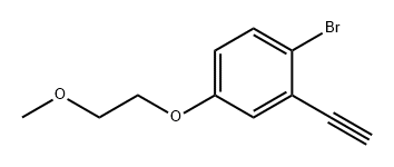 Benzene, 1-bromo-2-ethynyl-4-(2-methoxyethoxy)- Structure