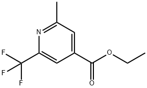 Ethyl 2-methyl-6-(trifluoromethyl)pyridine-4-carboxylate Structure