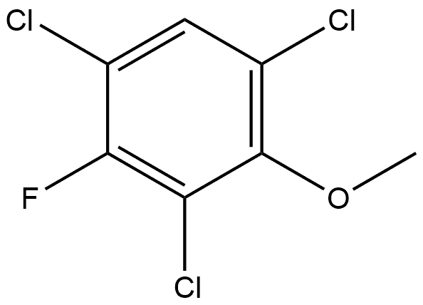 1,3,5-Trichloro-2-fluoro-4-methoxybenzene Structure