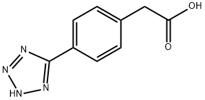 2-[4-(1H-1,2,3,4-tetrazol-5-yl)phenyl]acetic acid Structure