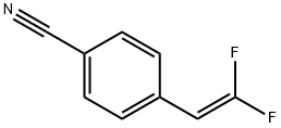 Benzonitrile, 4-(2,2-difluoroethenyl)- Structure
