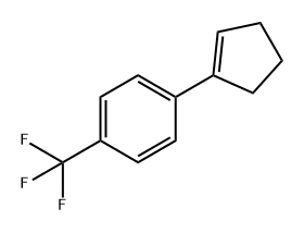 Benzene, 1-(1-cyclopenten-1-yl)-4-(trifluoromethyl)- Structure