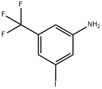 Benzenamine, 3-iodo-5-(trifluoromethyl)- 구조식 이미지