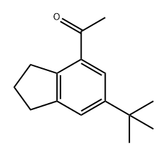Ethanone, 1-[6-(1,1-dimethylethyl)-2,3-dihydro-1H-inden-4-yl]- 구조식 이미지
