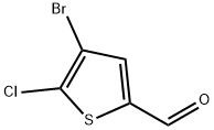 4-bromo-5-chlorothiophene-2-carbaldehyde 구조식 이미지