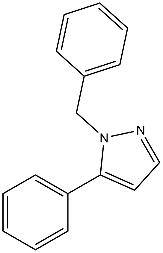 5-Phenyl-1-(phenylmethyl)-1H-pyrazole 구조식 이미지