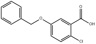 Benzoic acid, 2-chloro-5-(phenylmethoxy)- Structure