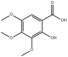 Benzoic acid, 2-hydroxy-3,4,5-trimethoxy- 구조식 이미지