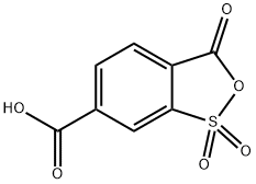 3H-2,1-Benzoxathiole-6-carboxylic acid, 3-oxo-, 1,1-dioxide Structure