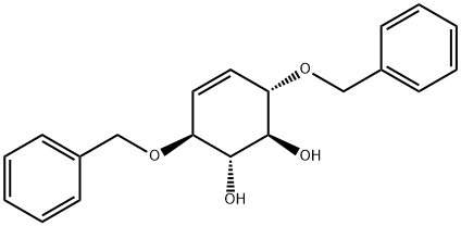 4-Cyclohexene-1,2-diol, 3,6-bis(phenylmethoxy)-, (1S,2S,3S,6S)- 구조식 이미지