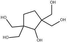 1,1,3,3-Cyclopentanetetramethanol, 2-hydroxy- Structure