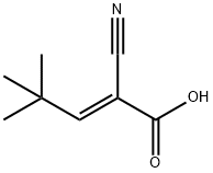 2-Pentenoic acid, 2-cyano-4,4-dimethyl-, (E)- (9CI) 구조식 이미지