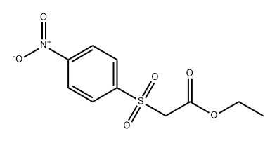 Acetic acid, 2-[(4-nitrophenyl)sulfonyl]-, ethyl ester 구조식 이미지