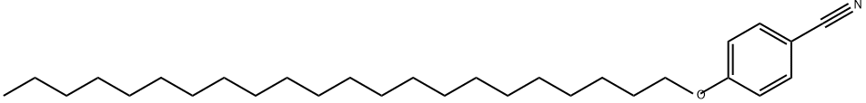 Benzonitrile, 4-(docosyloxy)- Structure