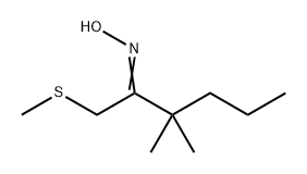 2-Hexanone, 3,3-dimethyl-1-(methylthio)-, oxime Structure