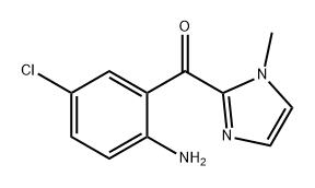 Methanone, (2-amino-5-chlorophenyl)(1-methyl-1H-imidazol-2-yl)- Structure