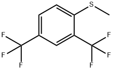 Benzene, 1-(methylthio)-2,4-bis(trifluoromethyl)- Structure