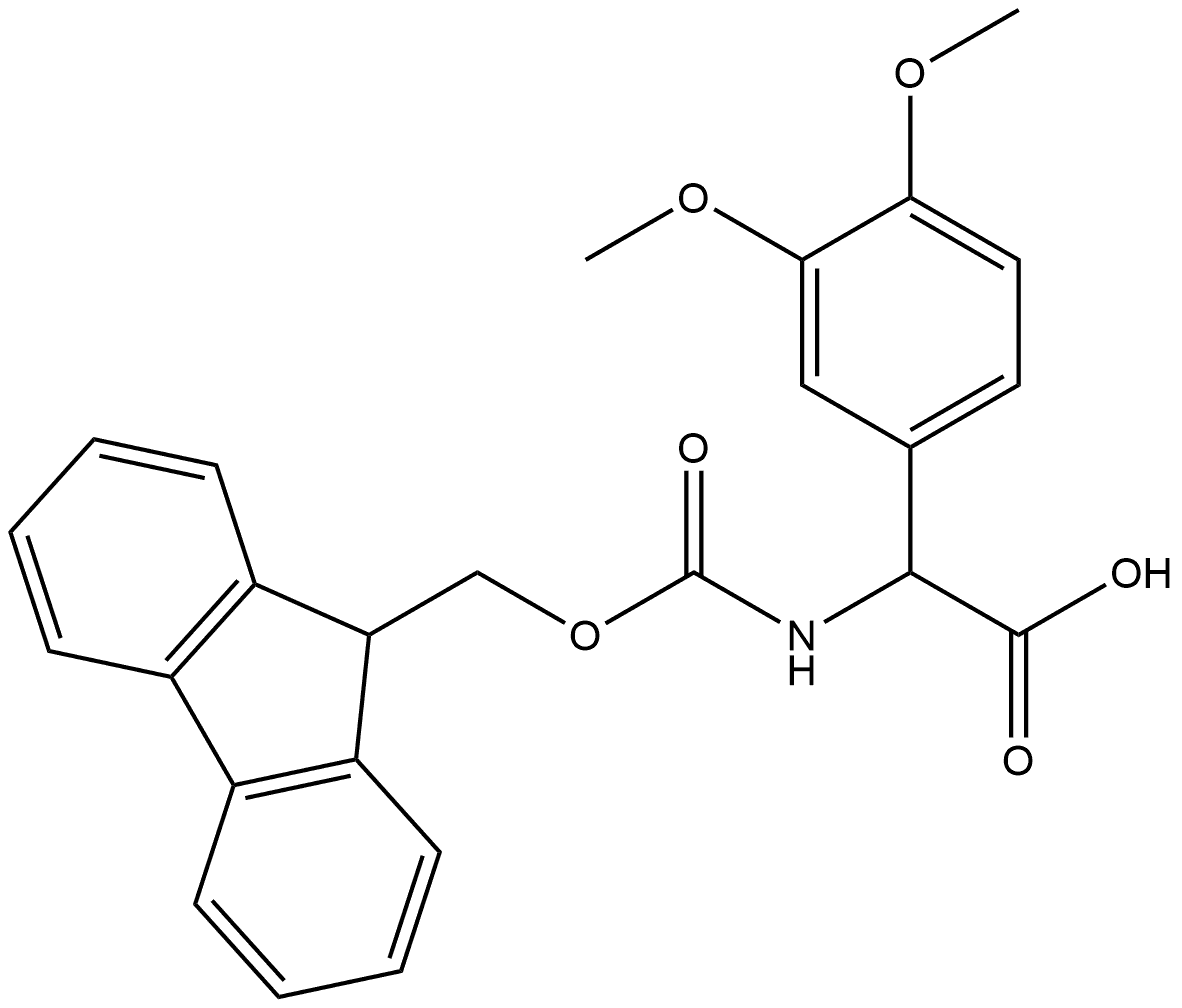 2-(3,4-dimethoxyphenyl)-2-({[(9H-fluoren-9-yl)met
hoxy]carbonyl}amino)acetic acid 구조식 이미지