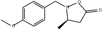 5-Isoxazolidinone, 2-[(4-methoxyphenyl)methyl]-3-methyl-, (3R)- Structure