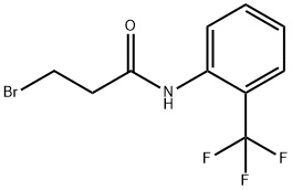 Propanamide, 3-bromo-N-[2-(trifluoromethyl)phenyl]- Structure