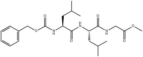 Glycine, N-[N-[N-[(phenylmethoxy)carbonyl]-L-leucyl]-L-leucyl]-, methyl ester (9CI) Structure