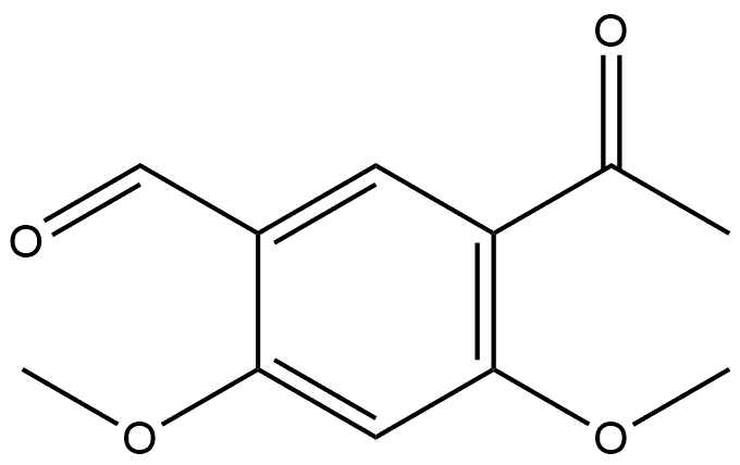 5-acetyl-2,4-dimethoxybenzaldehyde Structure