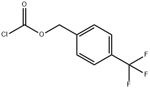 Carbonochloridic acid, [4-(trifluoromethyl)phenyl]methyl ester 구조식 이미지