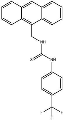 Thiourea, N-(9-anthracenylmethyl)-N'-[4-(trifluoromethyl)phenyl]- Structure