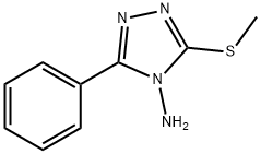 4H-1,2,4-Triazol-4-amine, 3-(methylthio)-5-phenyl- Structure