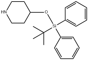 Piperidine, 4-[[(1,1-dimethylethyl)diphenylsilyl]oxy]- Structure