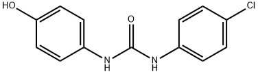 Urea, N-(4-chlorophenyl)-N'-(4-hydroxyphenyl)- Structure