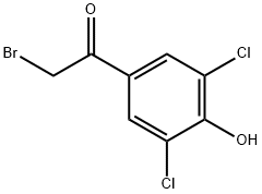 Ethanone, 2-bromo-1-(3,5-dichloro-4-hydroxyphenyl)- Structure