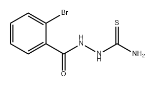 Benzoic acid, 2-bromo-, 2-(aminothioxomethyl)hydrazide Structure