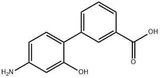 [1,1'-Biphenyl]-3-carboxylic acid, 4'-amino-2'-hydroxy- 구조식 이미지