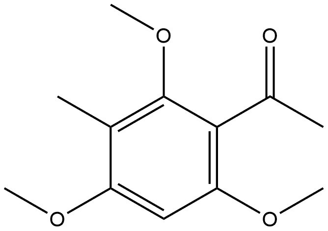 1-(2,4,6-Trimethoxy-3-methylphenyl)ethanone Trimethyl ether 구조식 이미지