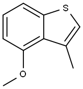 Benzo[b]thiophene, 4-methoxy-3-methyl- 구조식 이미지