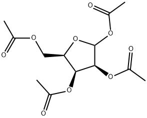 D-Lyxofuranose, 1,2,3,5-tetraacetate 구조식 이미지