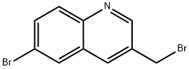 Quinoline, 6-bromo-3-(bromomethyl)- Structure