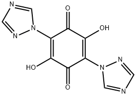 2,5-Cyclohexadiene-1,4-dione, 2,5-dihydroxy-3,6-bis(1H-1,2,4-triazol-1-yl)- Structure