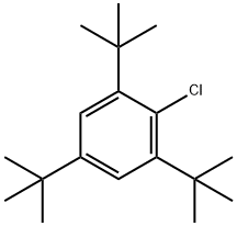 Benzene, 2-chloro-1,3,5-tris(1,1-dimethylethyl)- Structure